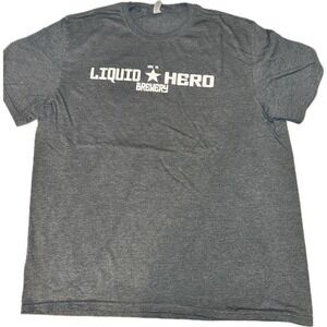 Liquid Hero Brewery T-Shirt Gray Men's‎ XL Jerzees
